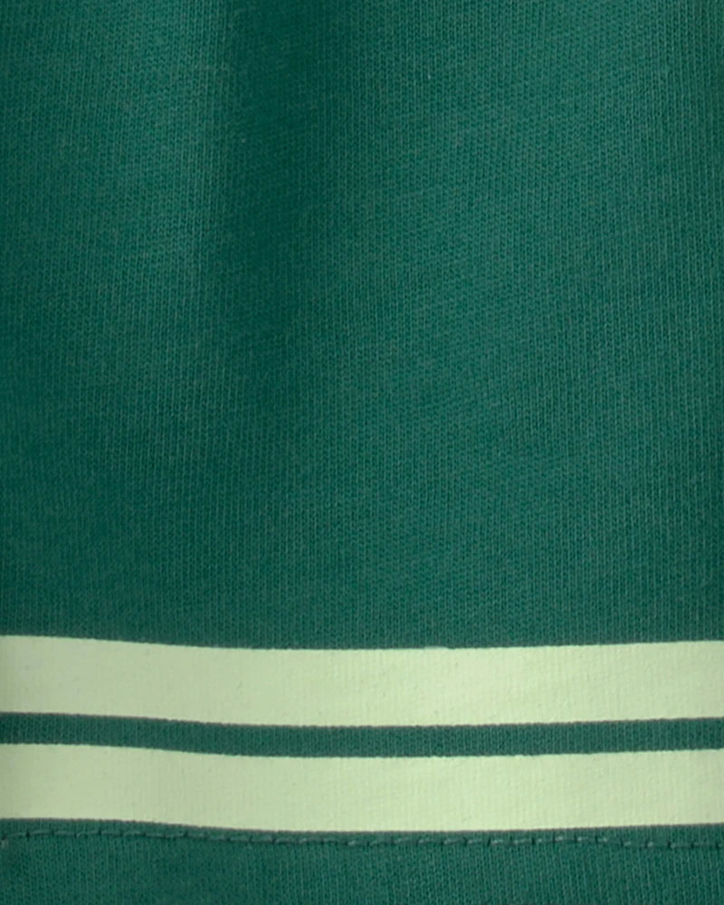 Baby Boy 2-Piece Goal Striped Short-Sleeve Bodysuit & Short Set - Green