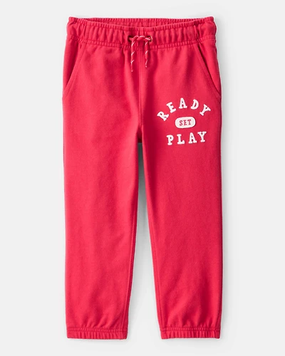 Toddler Boy French Terry Jogger - Red