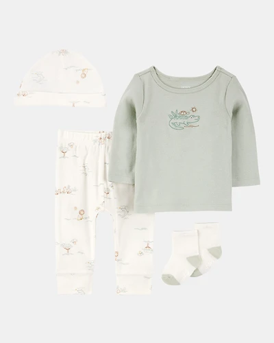 Baby 4-Piece Turtle Outfit Set