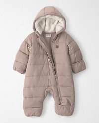 Baby 1-Piece Teddy Fleece Snowsuit Made with Recycled Materials