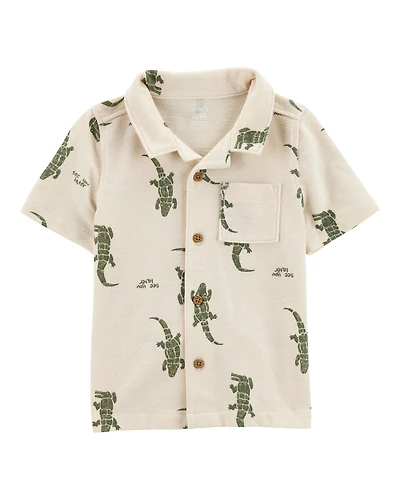 Baby Alligator Button-Down Shirt