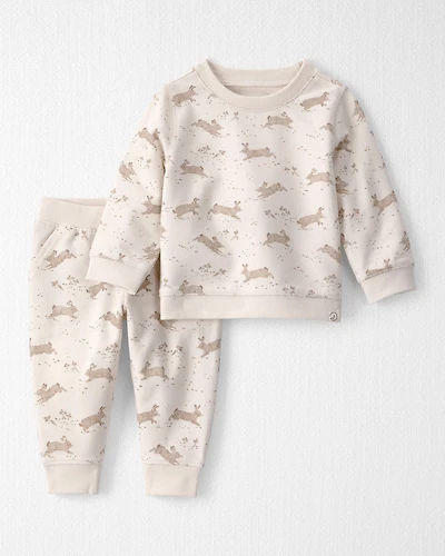 Baby 2-Piece Organic Cotton Set Bunny Print