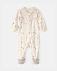 Baby Easter Bunny 100% Cotton Sleeper -Cream