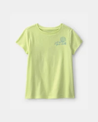 Girls 'Be Your-Shelff' Graphic Tee - Green