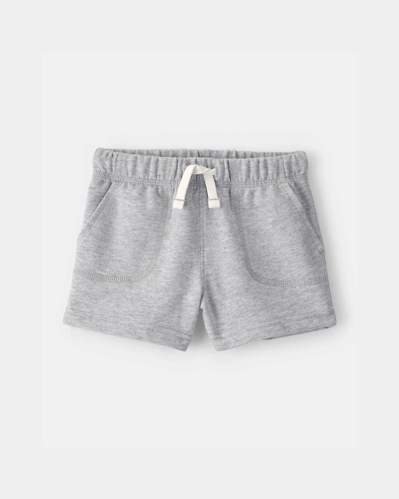Baby Boy French Terry Shorts - Grey