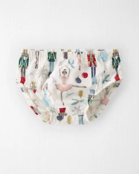 Baby Girl Organic Cotton Dress Nutcracker Print