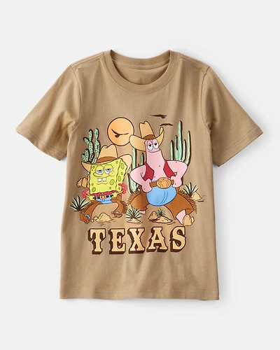 Boys Spongebob Squarepants™ Texas Short-Sleeve Graphic Tee - Brown
