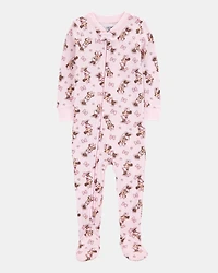 Baby Disney© Minnie Mouse Snug Fit Cotton Footie 1-Piece Pyjamas - Pink