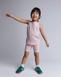 Toddler Girl Brooklyn Bike Shorts - Rose