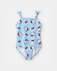 Girls 1-Piece Hello Kitty® Swimsuit - Blue