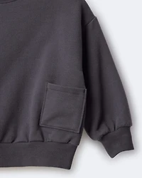 Toddler Otter Sweatshirt™ with Pockets - Dark Grey