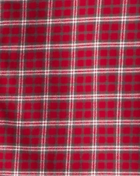 Boys Plaid Cotton Long-Sleeve Button-Down Shirt - Red