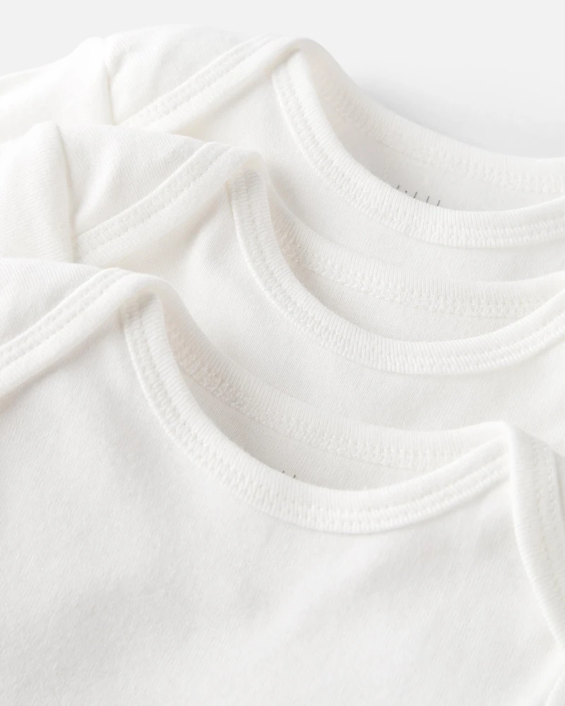 Baby 6-Pack Organic Cotton Rib Bodysuits