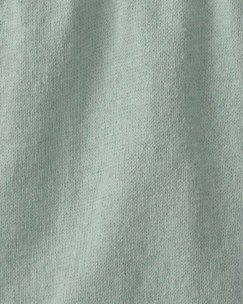 Baby 2-Piece Sailboat Overall Set - Green/Ivory