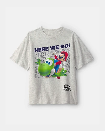 Boys Nintendo Super Mario Graphic Tee - Grey