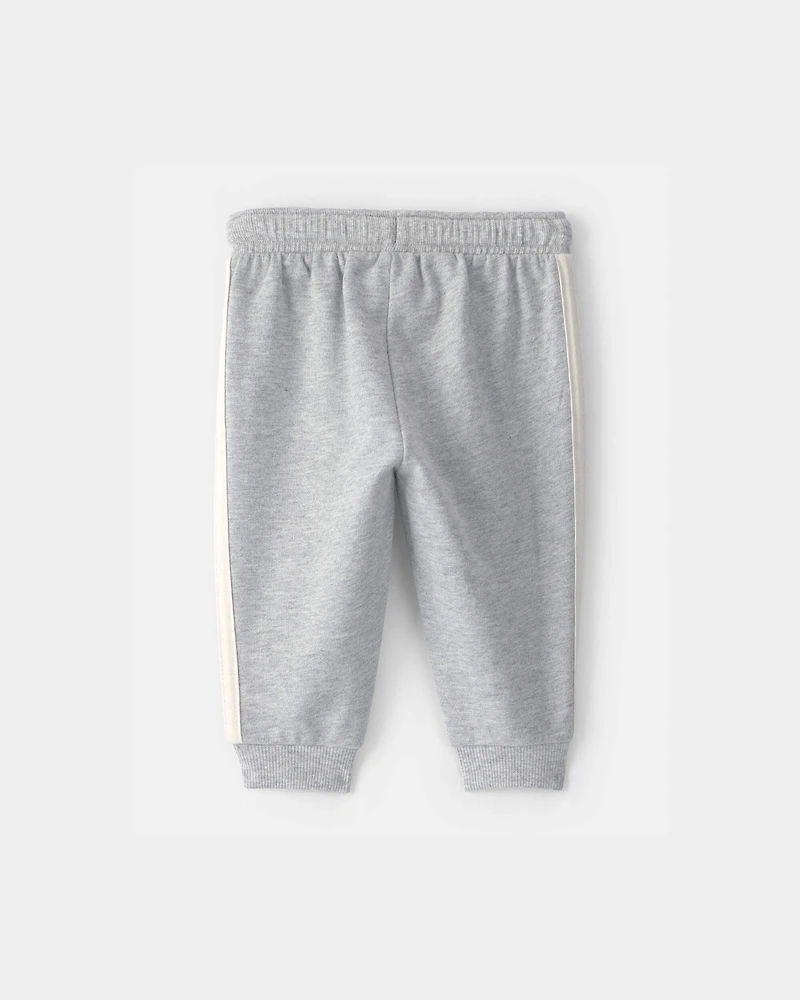 Baby Boy French Terry Pants - Grey