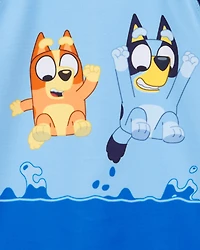 Toddler 2-Piece Bluey Rashguard & Swim Trunk Set