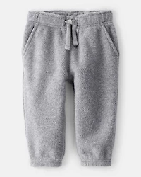 Baby Boy Fleece Joggers - Grey