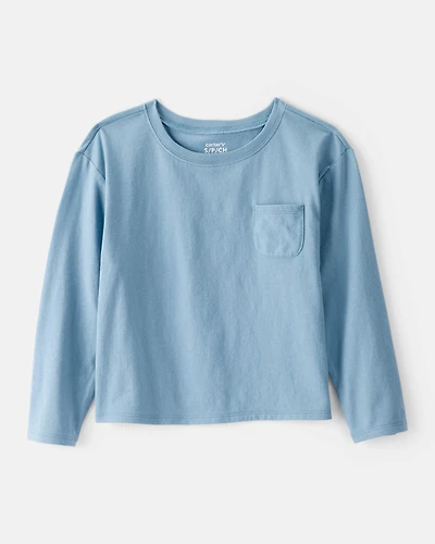 Girls Long-Sleeve Top - Blue