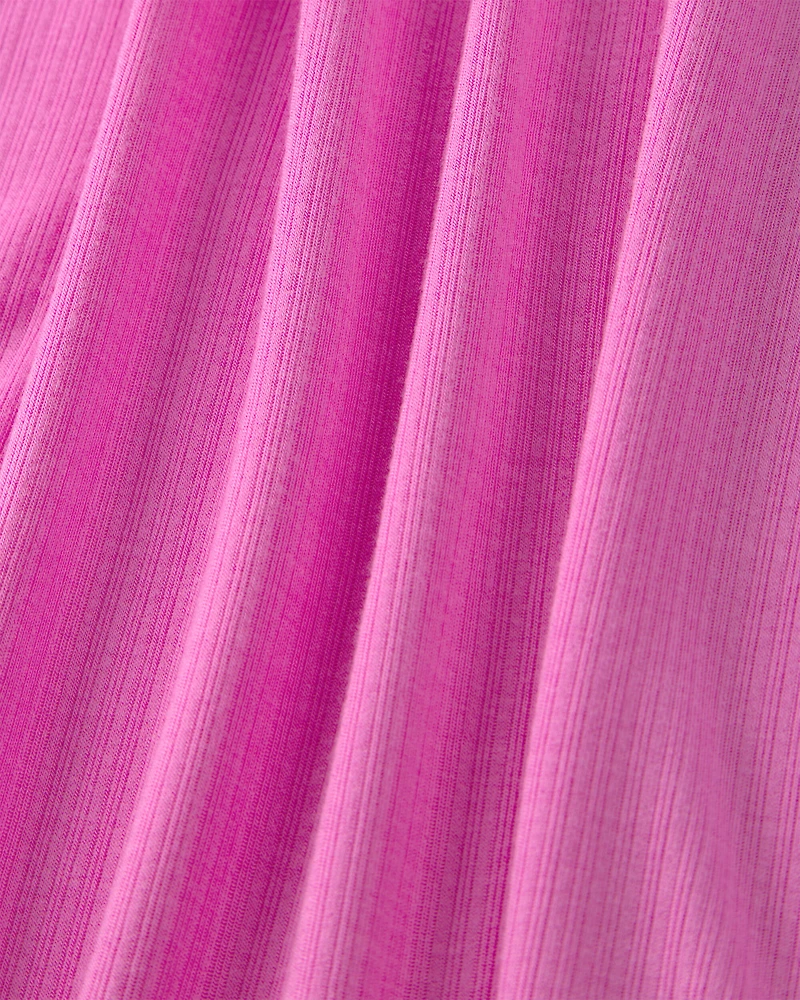 Baby Girl PurelySoft 2-Way Zip Snug Fit Sleeper - Pink