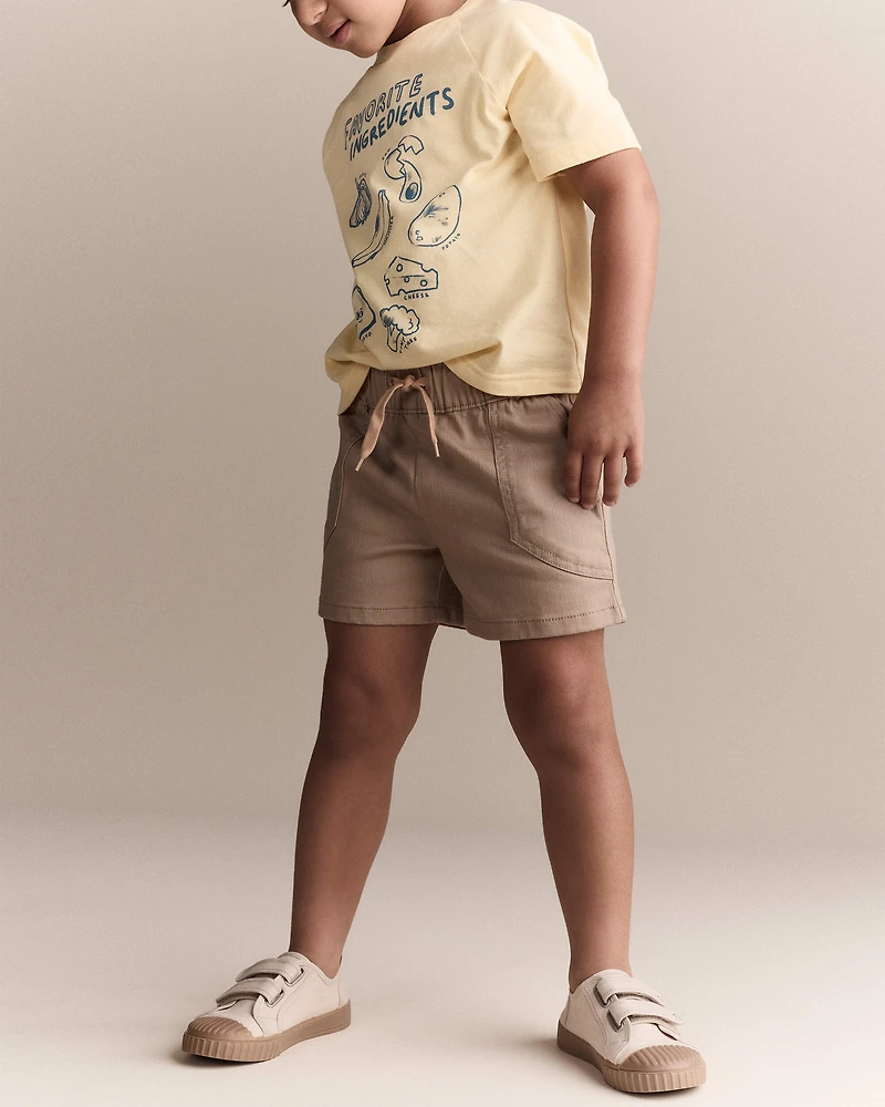 Toddler Favorite Ingredients' Relaxed Graphic Tee - Yellow