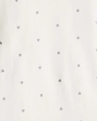 Baby Girl 3-Piece Heart Print Pullover Set