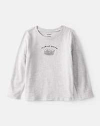 Toddler Girl Sparkle Squad Long-Sleeve Graphic Tee - Grey
