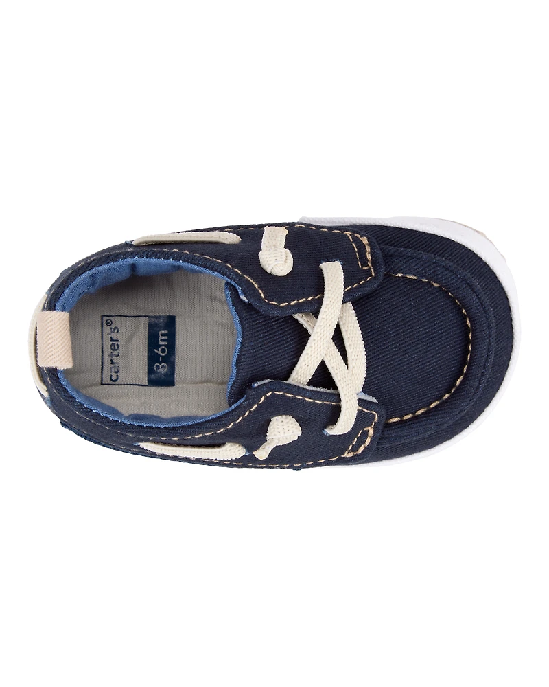 Baby Boy Boat Shoes - Navy
