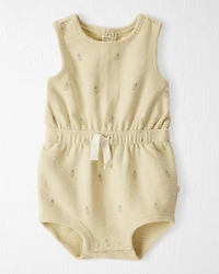 Baby Girl Organic Cotton Pineapple-Print Romper