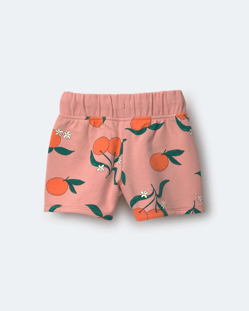 Toddler City Park™ Short Clementine Grove Print - Peach