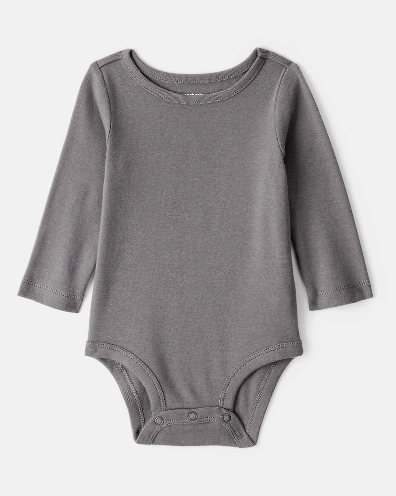 Baby Girl 2-Piece Leopard Print Long-Sleeve Dress Set