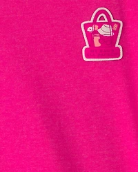 Toddler Girl 'My Bag's All Packed' Summer Graphic Tee - Pink