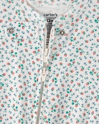 Baby Girl Strawberry 100% Cotton Snug Fit 1-Piece Pajama Set