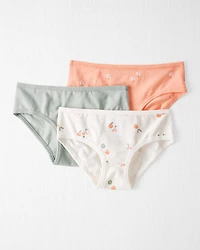 Girls 3-Pack Organic Cotton Underwear