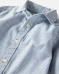 Toddler Boy Button-Front Shirt Made with Organic Cotton