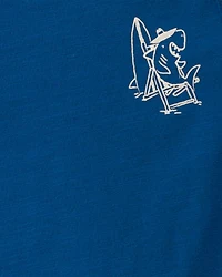 Baby Boy Shark Tank Top - Navy Blue