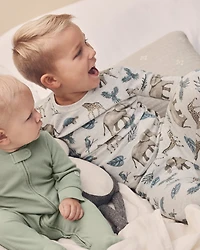 Kid Safari Print Organic Cotton 2-Piece Pyjamas