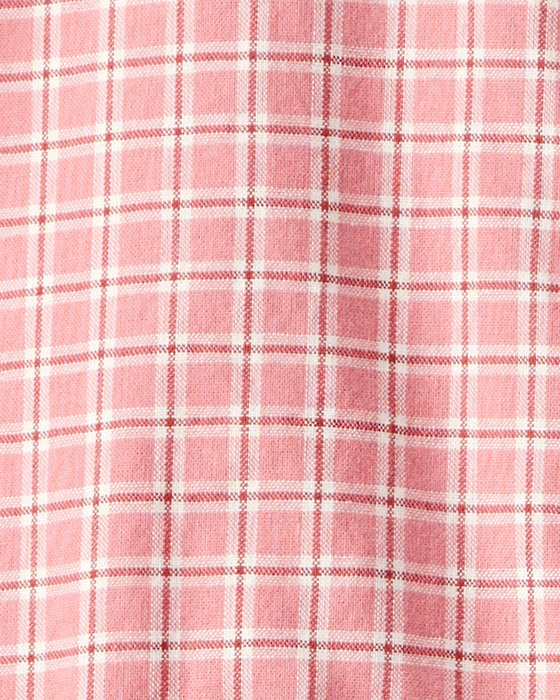 Kid Plaid Shirt Dress
