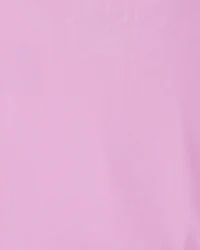 Girls 2-Piece Solid Long-Sleeve Rashguard Swimsuit Set - Pink