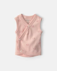 Baby Girl Sheep Side-Snap Tank - Pink