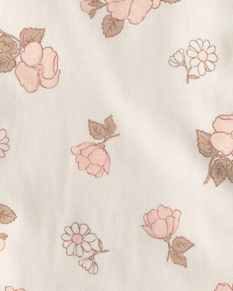 Baby Girl 4-Pack Floral Burp Cloths