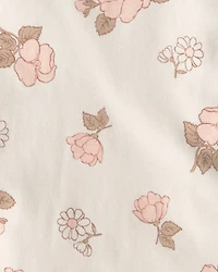 Baby Girl 4-Pack Floral Burp Cloths