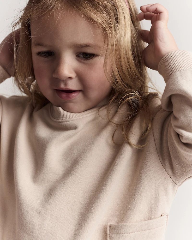 Toddler Otter Sweatshirt™ with Pockets - Khaki
