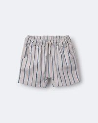 Toddler Boy Playground Shorts Stripes - Grey