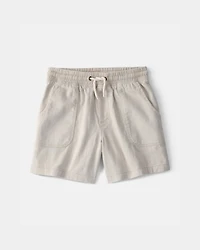 Boys Twill Shorts - Light Khaki