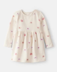 Toddler Girl Valentine's Day Heart Dress - Ivory