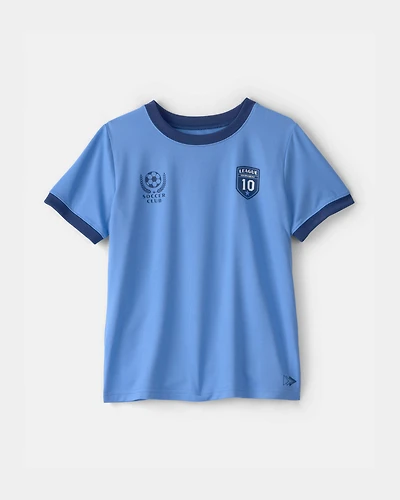 Kids 'Soccer Club' Active Graphic Tee - Blue