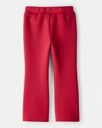 Toddler Girl Pull-On Flare Pants - Red