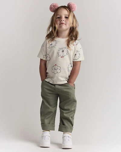 Toddler Girl Bailey Barrel Pant - Olive
