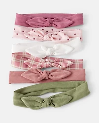 Toddler Girl 6-Pack Bow Headwraps